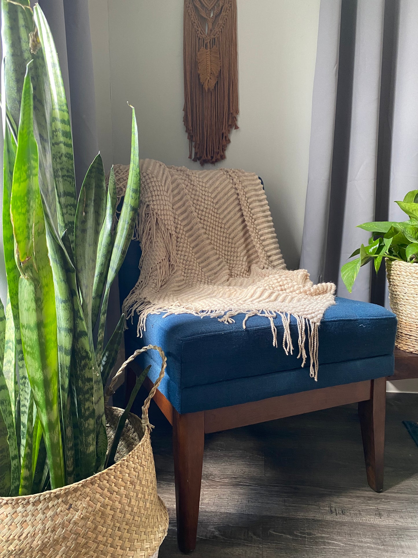 Lightweight Khaki Throw
