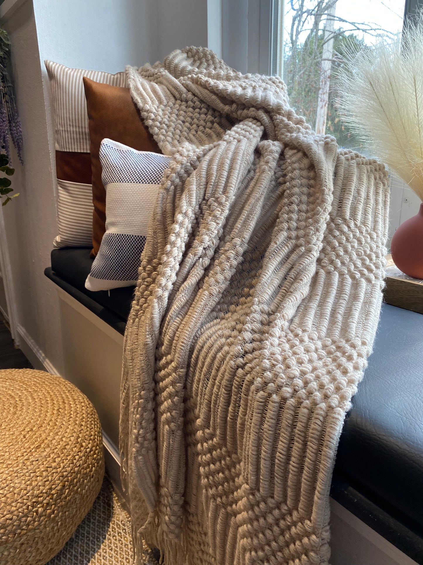 Lightweight Khaki Throw