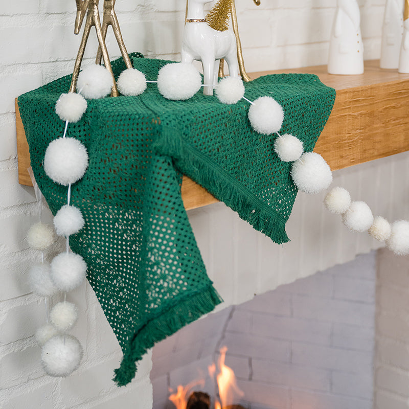 Handwoven Green Runner