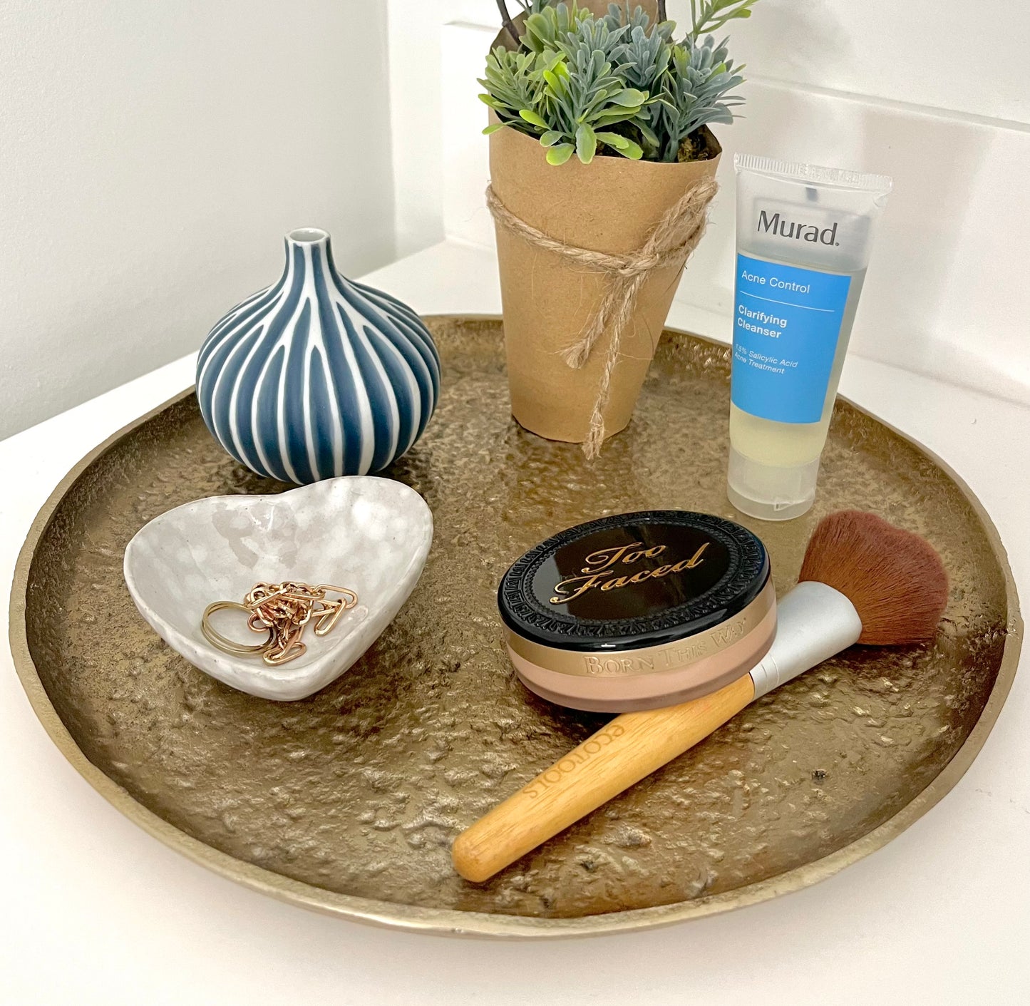 Debossed Gold Tray